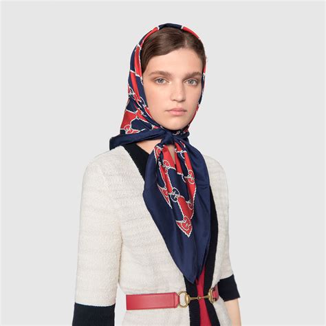 hijab di gucci|gucci head scarf silk.